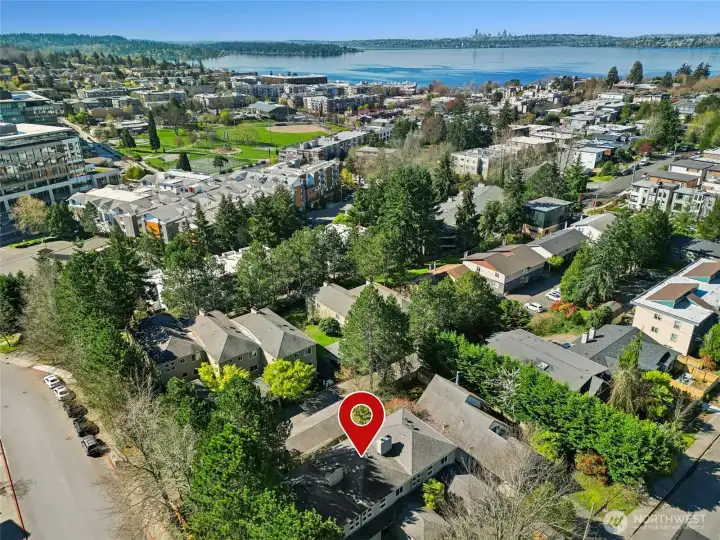 Quick walk to the new Kirkland Urban, shop, dine and fun!