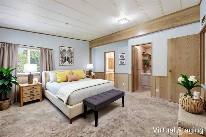 ~Virtually Staged Primary Bedroom~