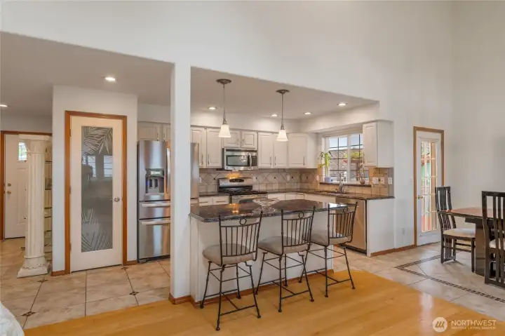 Kitchen and pantry.
