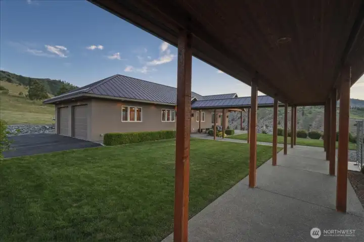 Covered walkway to guest casita