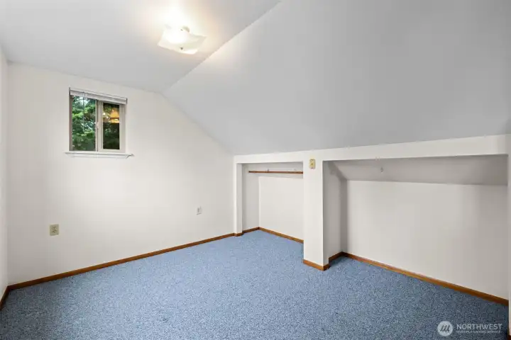 A simple, comfortable bedroom ready for guests, hobbies, or everyday living.