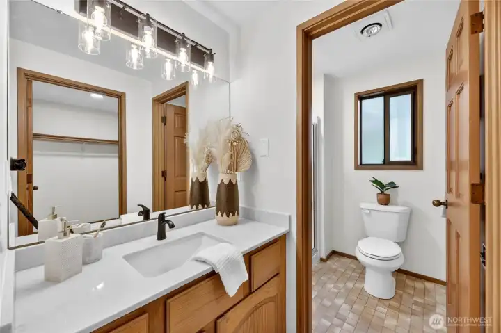 Primary bathroom Primary bathroom
