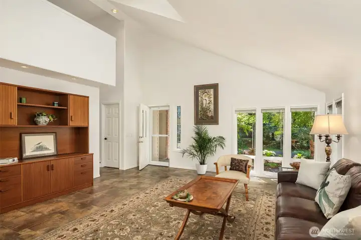 Vaulted Ceilings, Big Picture Windows, Loft Area/Workspace on 2nd Floor