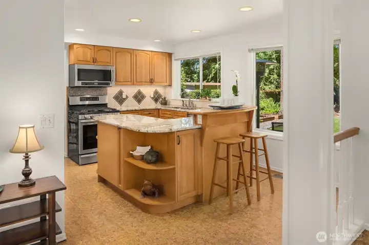 Kitchen with Bar Seating