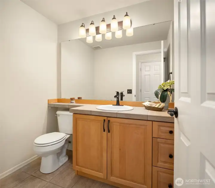1/2 Bath on Main Floor
