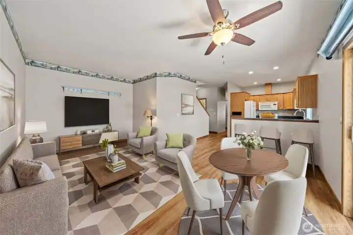 Virtually staged showing the versatility of the floorplan! Virtually staged showing the versatility of the floorplan!