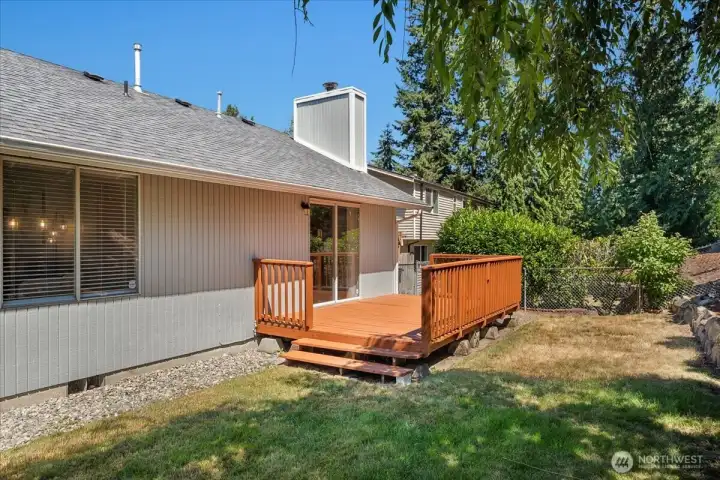 Plenty of room to host summer BBQs or relax with your morning coffee. Plenty of room to host summer BBQs or relax with your morning coffee.