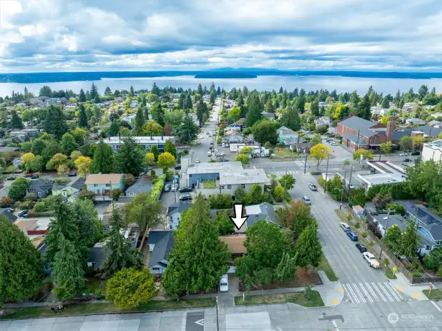 Above home, looking west.