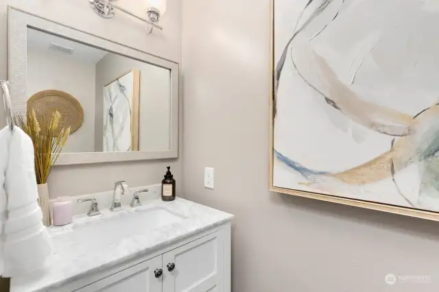 Powder room on main floor