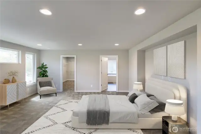 Master Suite - Virtually Staged