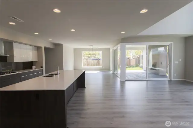 Great Room linking Living Room, Dining Room, Kitchen & Outdoor Room