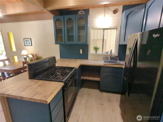 Kitchen with Propane Range