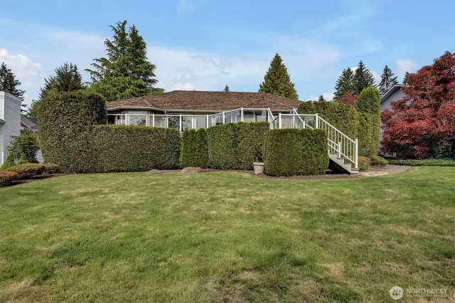 Ample backyard space