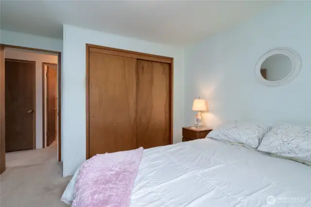 second bedroom closet and access to the hall