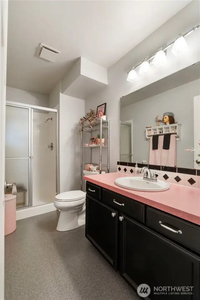 This downstairs bath is a vintage charmer! It has had some updates as well.