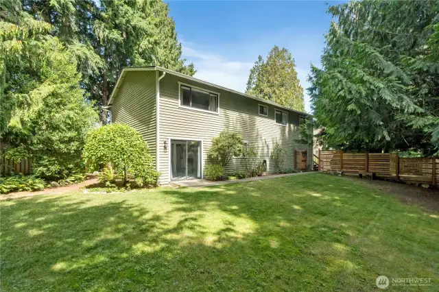 Most of the Lot size is given to the backyard- a great place to play or entertain