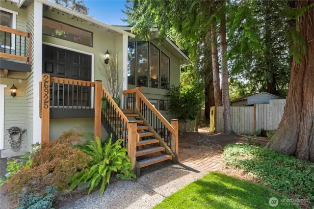 Back yard is fully fenced in, with 2 entry points.