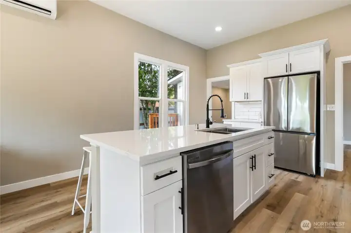 All new stainless appliances