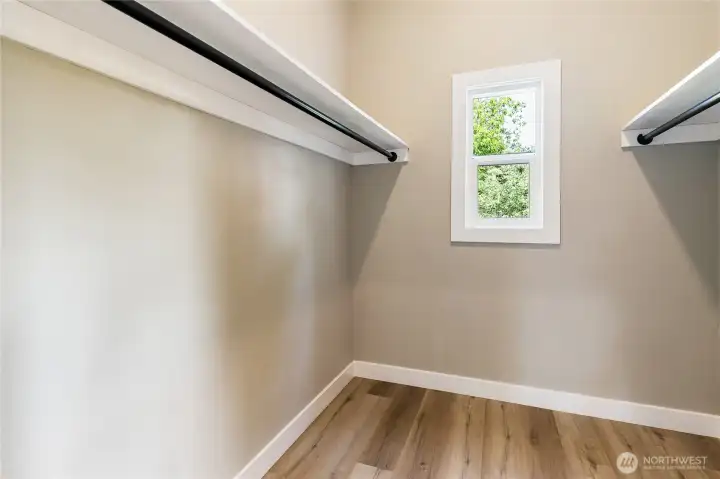 Primary walk-in closet