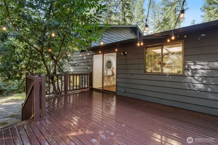 Back deck off of the Kitchen