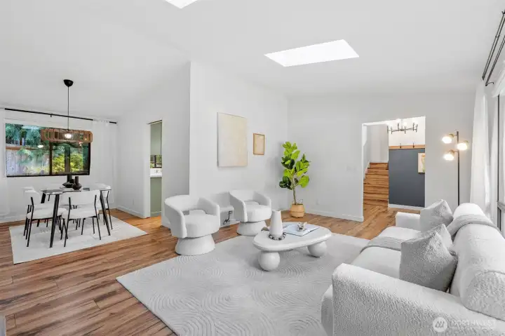 Living Room and Dining Room
