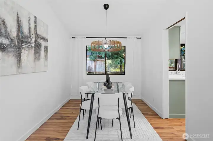 Dining Room with entry to Kitchen