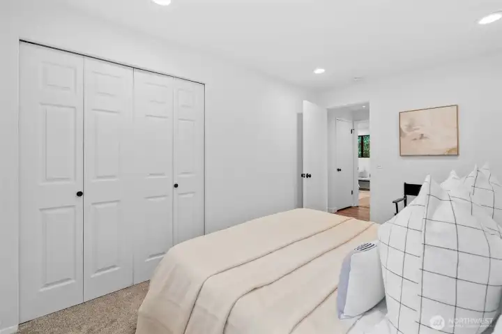 Bedroom 2 with view of closet