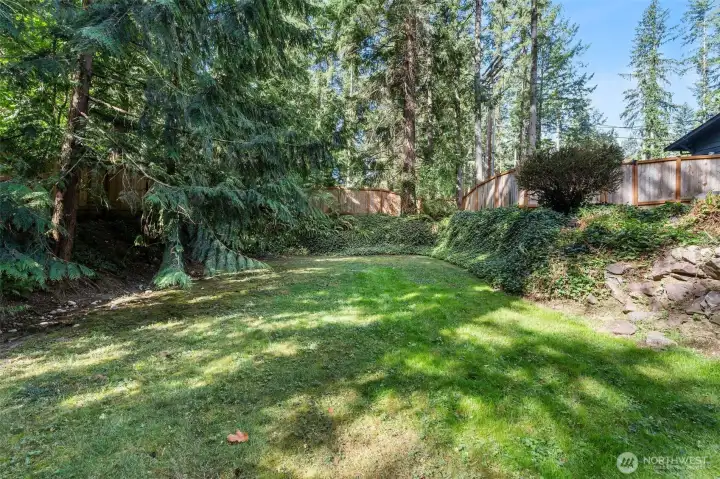 Backyard Lower area plumbed with water