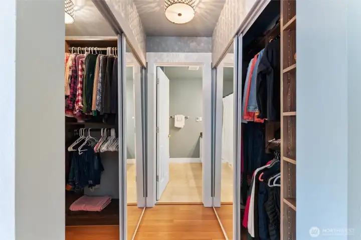 Primary closet