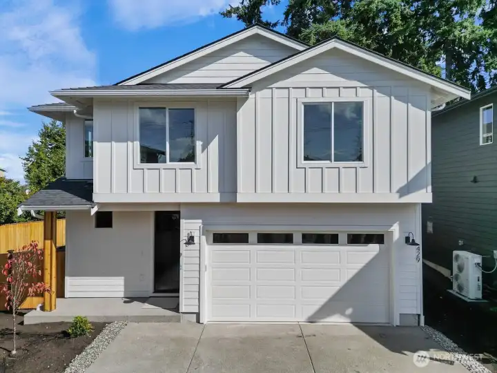 Exterior with covered front porch, perfect for your seasonal decorations.