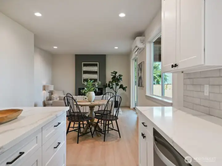 Kitchen is open to Great Room and Covered Deck