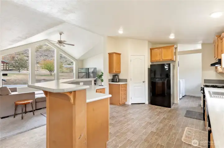 Spacious open floor plan.