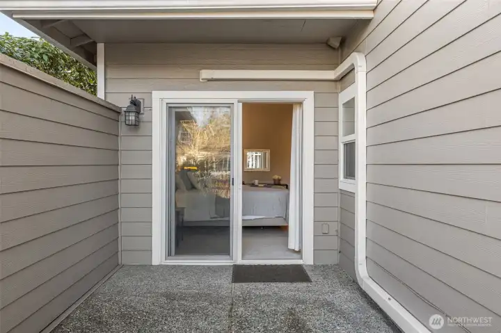 Patio off primary suite