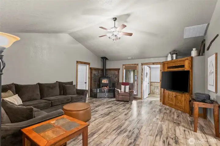 All new flooring throughout! Cozy fireplace!