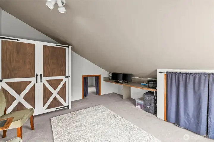 Murphy bed in loft