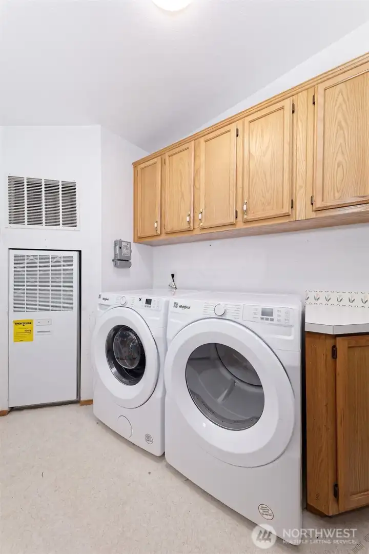 Washer and dryer stay, and have been barely used!
