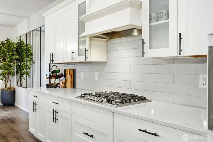 Open concept kitchen and dining area inside this Covington Washington real estate listing, designed for both entertaining and functional daily living.