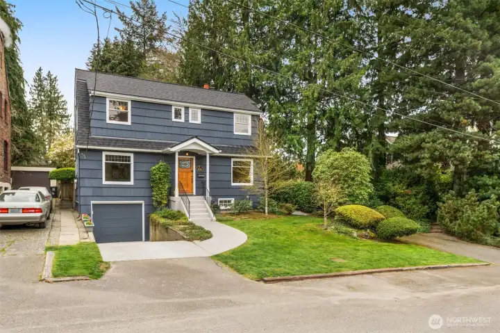 Sellers fit two cars in the driveway, and at times, a 16' airstream trailer. 1 more spot in front of the home