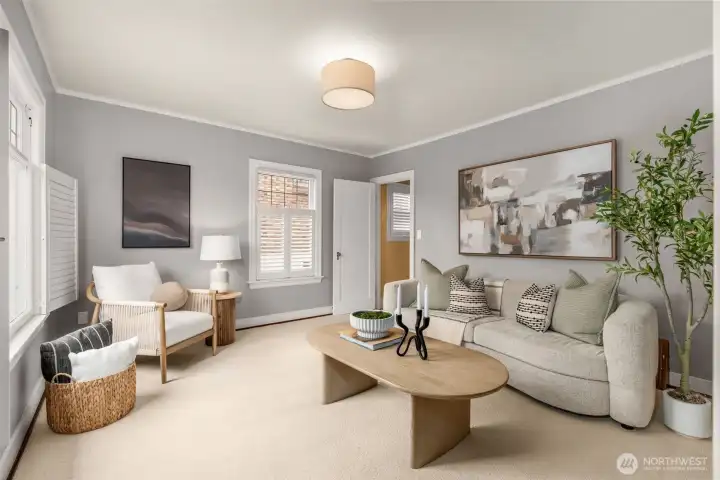 Generously sized flex room on the first floor.