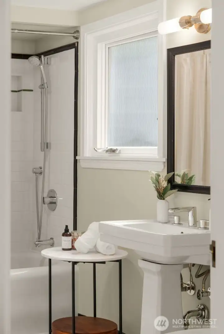 Privacy window lets in abundant light.