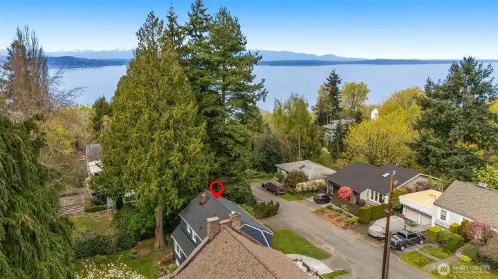 Walk to the Water Taxi stop (at Aegis living) and take the ferry to downtown.  Views from the home on the north side come and go as the trees grow.