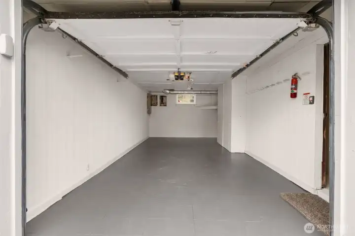 Clean and tidy garage for a car or your hobbies