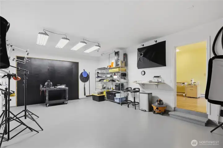 This area was designed (and has previously been used as) a third garage bay.