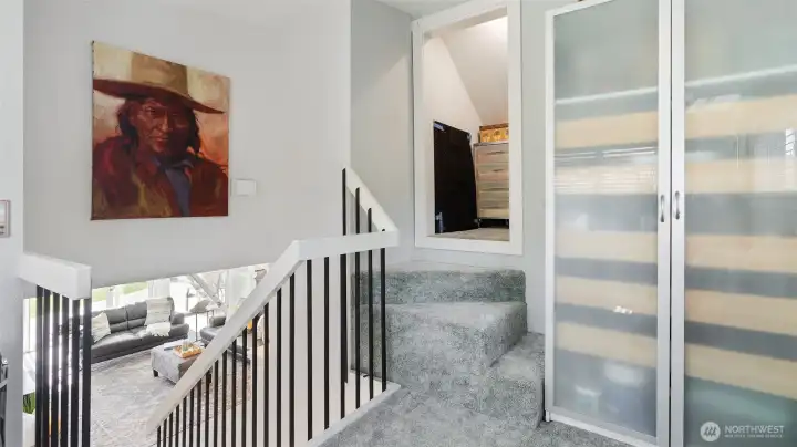 Upstairs closet