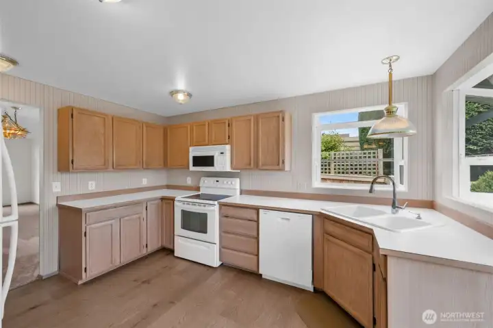 Plenty of counter space and additional pantry.