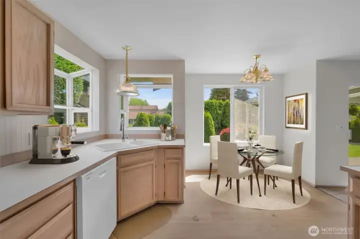Breakfast nook Virtual Staging