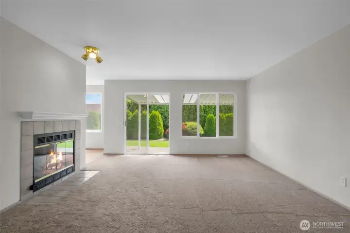 2nd Living room with access to the covered patio.