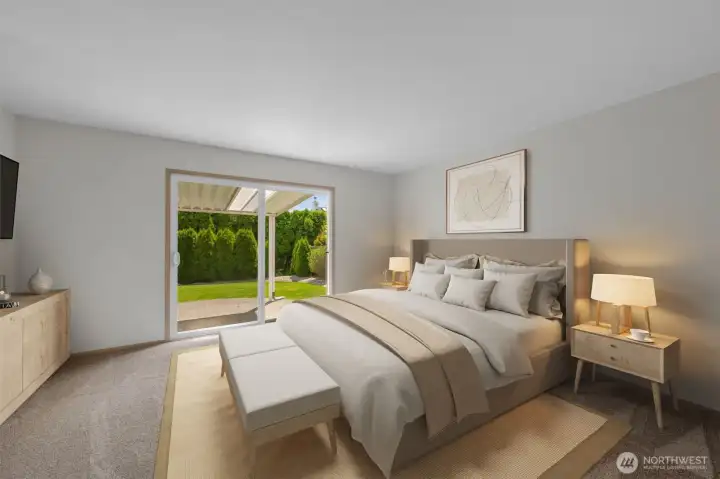 Primary Bedroom Virtual Staging