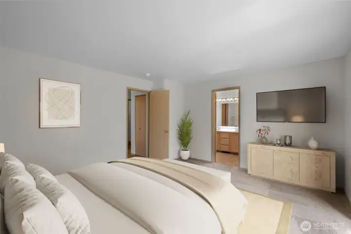 Primary Bedroom Virtual Staging