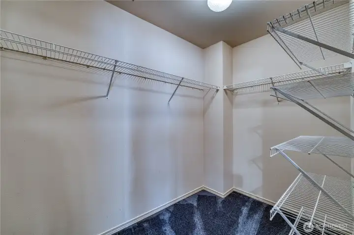 Large Primary walk-in closet. Large Primary walk-in closet.